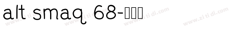 alt smaq 68字体转换